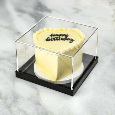 Moonstone mini cake with acrylic box